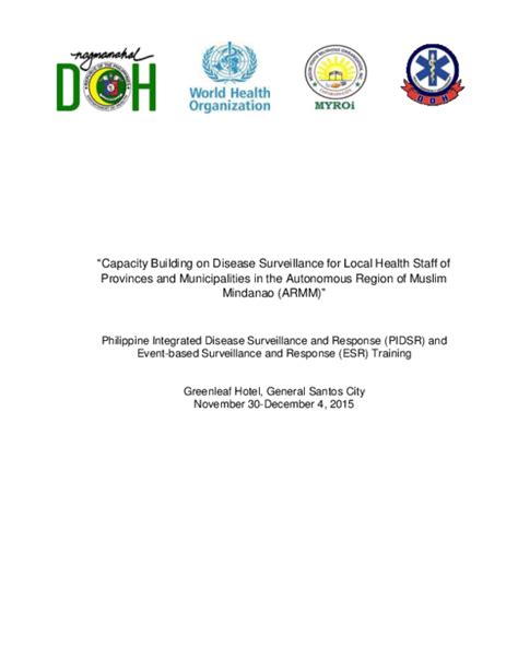 online pidsr login|PIDSR AND ESR TRAINING CONDUCTED AT CRMC.